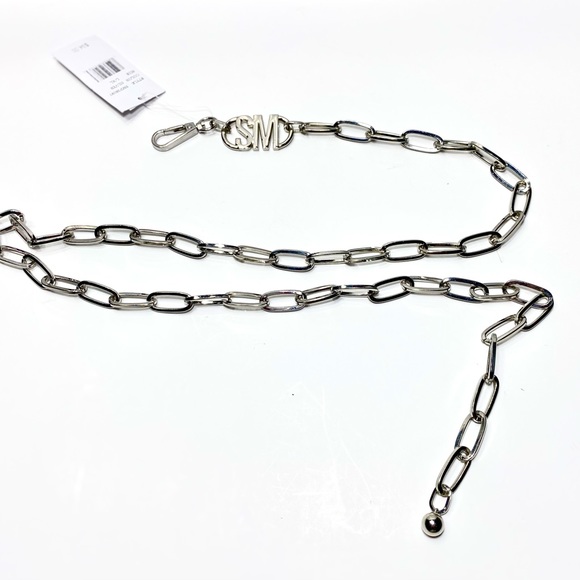 Chain Belt in Silver color Steve Madden Adjustable NWT - Picture 11 of 12